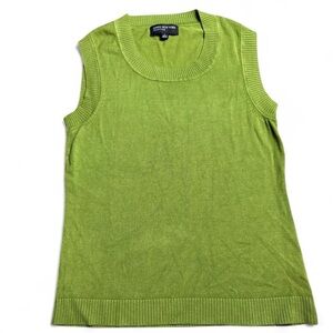 Jones New York Collection Green Sleeveless Sweater Vest Tank Top Women’s Sz S
